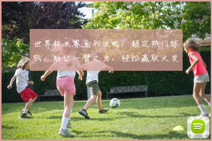 世界杯决赛竞彩攻略，锁定热门球队，助你一臂之力，轻松赢取大奖